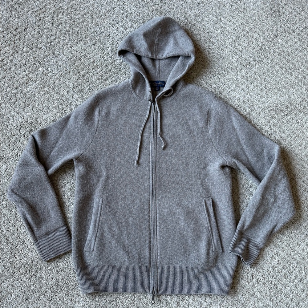 Brooks Brothers Wool Cashmere Zip Hoodie